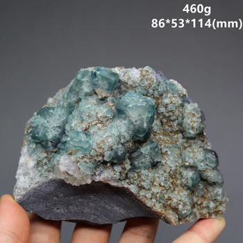 Natūralus retas mėlyna-žalia fluorito grupių mineralinių kristalų egzempliorių Akmenys ir kristalai crystal Healing 