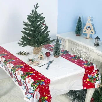 Naujųjų Metų Kalėdų Staltiesė Virtuvės Valgomojo Stalo Dekoravimui Vandeniui Šalies Stalo Dangtis Kalėdų Papuošalai, Namų 