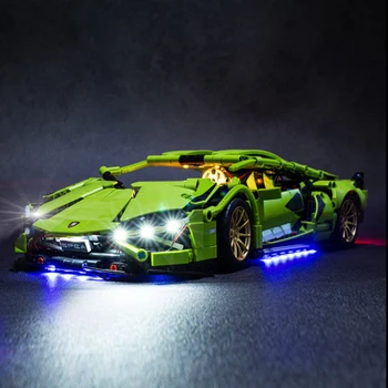 LED Šviesos Nustatyti 8600 Už Lamborghinis Super Greičio Lenktynių Automobilio Blokai (neįeina Modelis Plytos) 