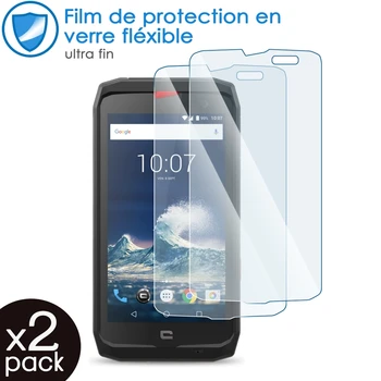 Filmas de Protection lt Verre Fléxible Dureté 9H supilkite Išmanųjį telefoną Crosscall VEIKSMŲ-X3 (Pakuotėje x2)
