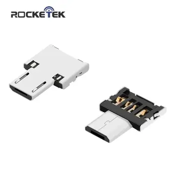 Rocketek USB mirco USB OTG adapterio priedai su silikono atveju Jungtis, skirta 