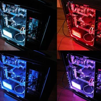 Plokštė mutile spalva 5050 RGB LED Juostos PC Atveju, ASUS Aura SYNC,MSI Mystic Šviesos SYNC,RGB Sintezės 2.0, 4 Pin Antraštė
