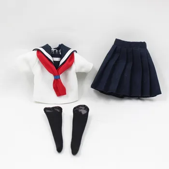 DBS Blyth ledinis 1/6 lėlės rinkinys mokyklos ubiform įskaitant kojinės 12 colių lėlės cosplay padažu mergaitė dovana 