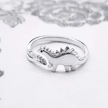 Mielas Ir Išskirtinį Dinozaurų Formos Žiedas Juvelyriniai Dirbiniai Moterų Mados Žiedas Kūrybos Moterų Vestuvių Mados Žavesio Papuošalai Žiedas
