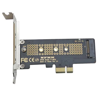 Pusė aukščio NVMe PCIe M. 2 NGFF SSD į PCIe x1 adapter PCIe x1 M. 2 Kortelė, laikiklis, 2230 2240 2260 2280 SSD M2 