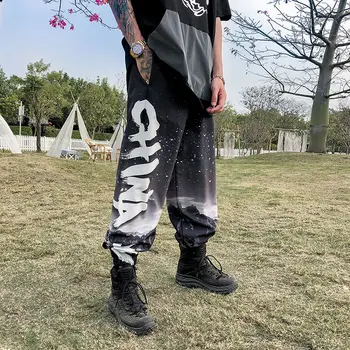 5XL Vasaros Mens ins Harajuku Negabaritinių Kelnes Streetwear Hip-Hop Krovinių Kelnės Atsitiktinis Vyras Japonija Plonas Kelnes Prarasti Punk Kelnės 