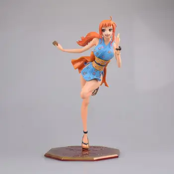 Anime One Piece Nami Ninja Ver PVC Veiksmų Skaičius, Kolekcionuojamos lėlės Modelio žaislas 22cm 