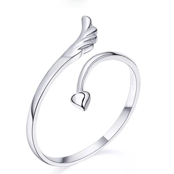 ERLUER Reguliuojamas drugelio Sparnai žiedas moterims patinka Papuošalai Mergaitėms Šalis vestuvių bague Madinga anillo Mados Žiedai 