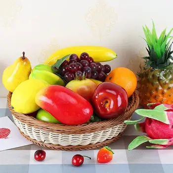Plastikiniai Modeliavimas Dirbtinių Vaisių, Persikų, Arbūzų, Apelsinų, Kriaušių, Vynuogių, Citrinų Apdaila 