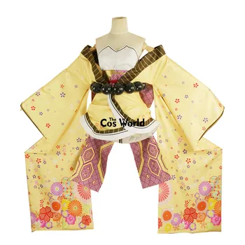 FGO Ibaraki Doji Likimas Grand Kad Vamzdžių Viršūnes Suknelė Kimono Yukata Vienodą Aprangą, Anime Cosplay Kostiumai
