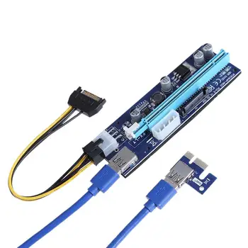 6Pin USB 3.0 Sąsiuvinis Išmanųjį telefoną Plėtra Konverteris PCIE 1X iki 16X Lizdai Express Stove Kortelę Bitcoin Miner Kasyba 