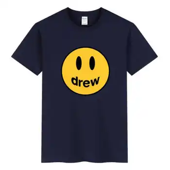 Vasaros 2021 Mados Marškinėliai Vyrams Atkreipė Modelis Šypsena Dizainas, Spausdinimo Hip-Hop Harajuku T-shirt Mans Medvilnės, trumpomis Rankovėmis, Trišakius 